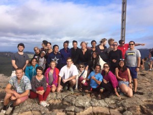 University of Texas, Colorado College, and University of Hawaii Students ontop the Mountain