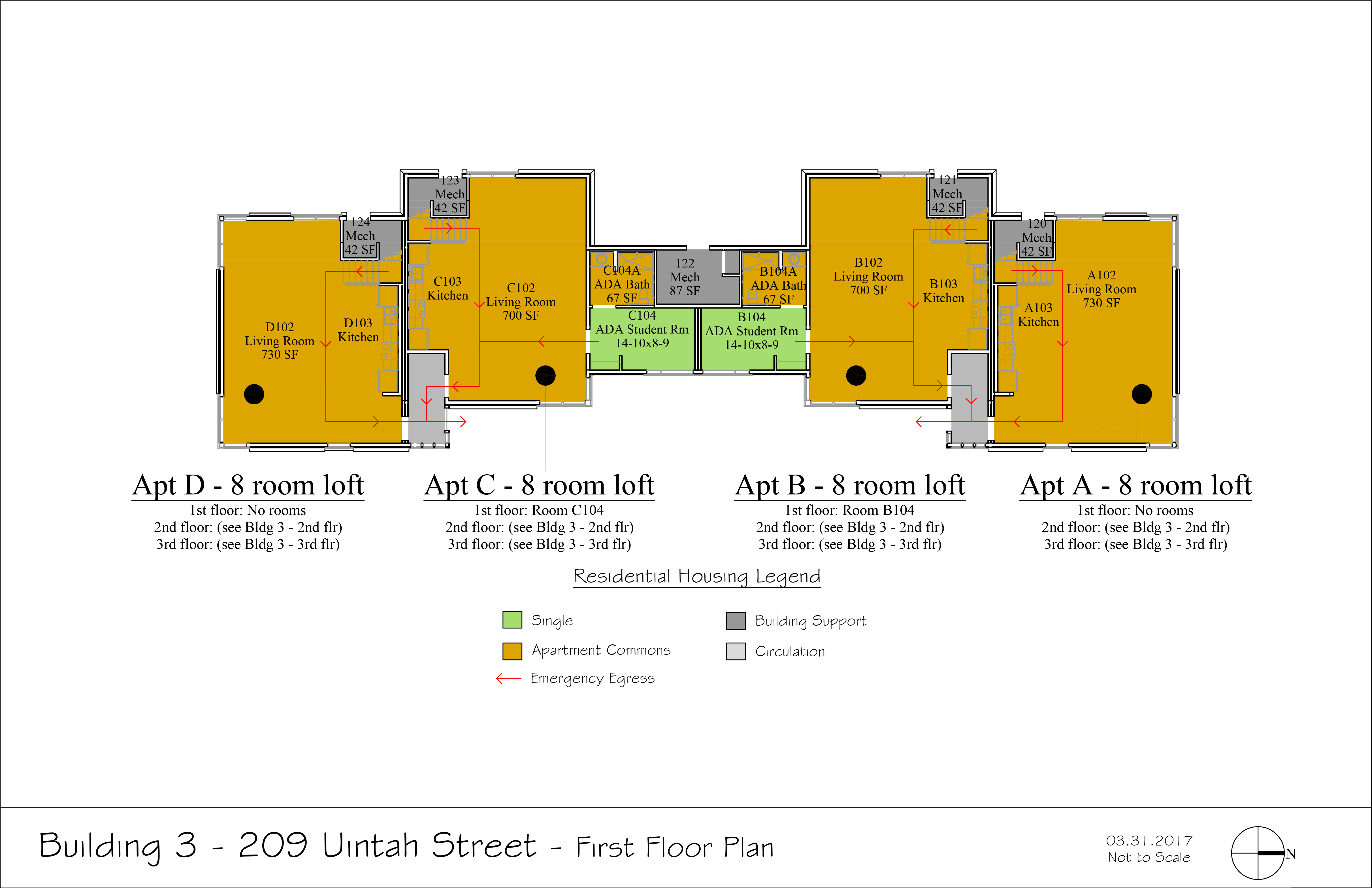 11×17 1st floor • East Campus Housing Community