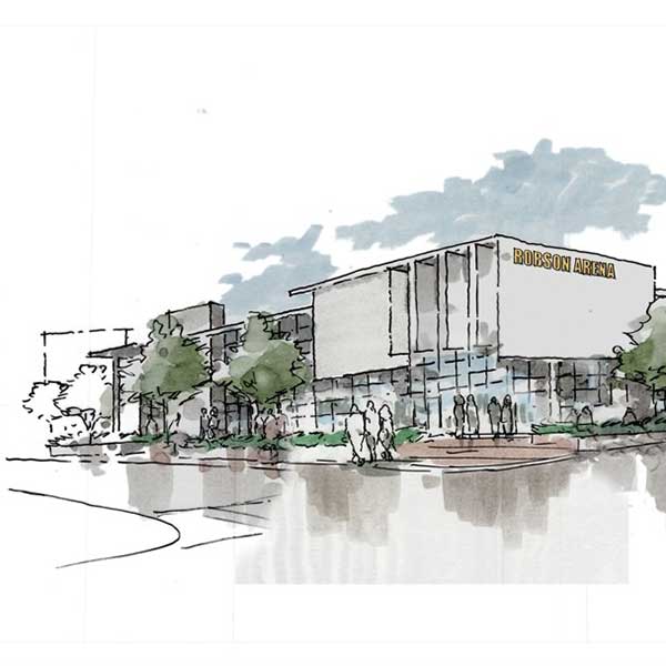 rendering of the Edward J. Robson Arena