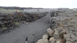 Volcanoes Iceland bridge over two plates