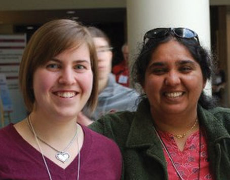 Stephanie Furness '09 (left) and Associate Professor Neena Grover