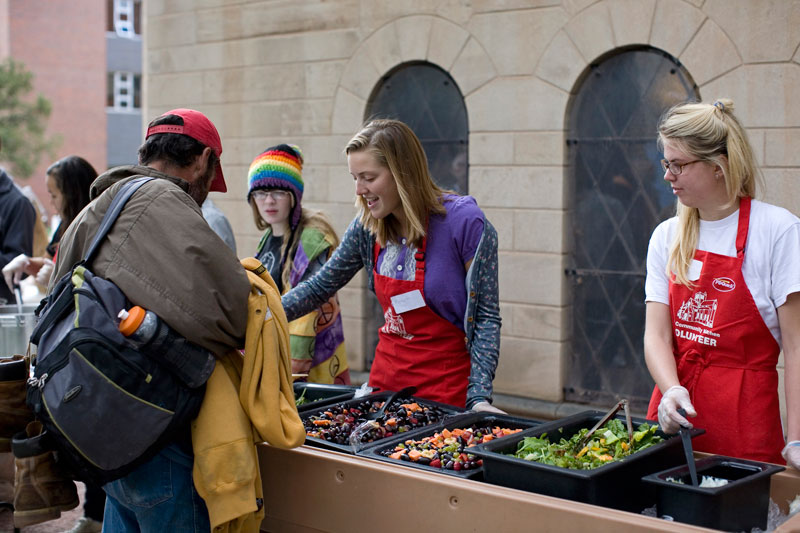 Community Kitchen Serving Outdoors 
