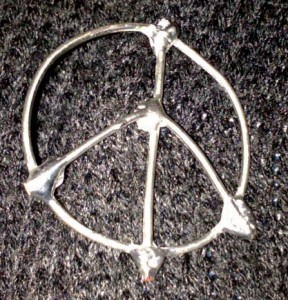 Peace Pin, handmade by Bill Hochman