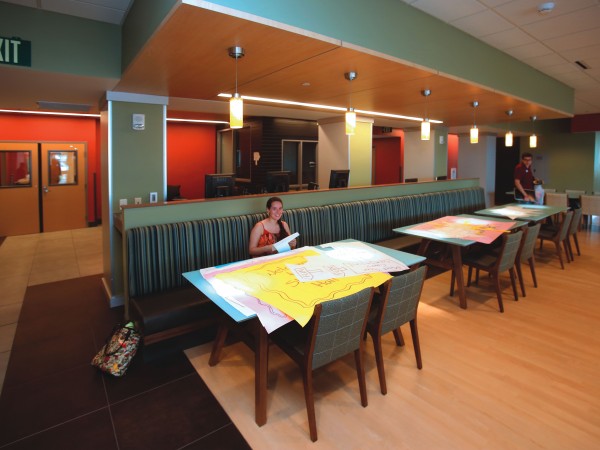 Student in Slocum Hall