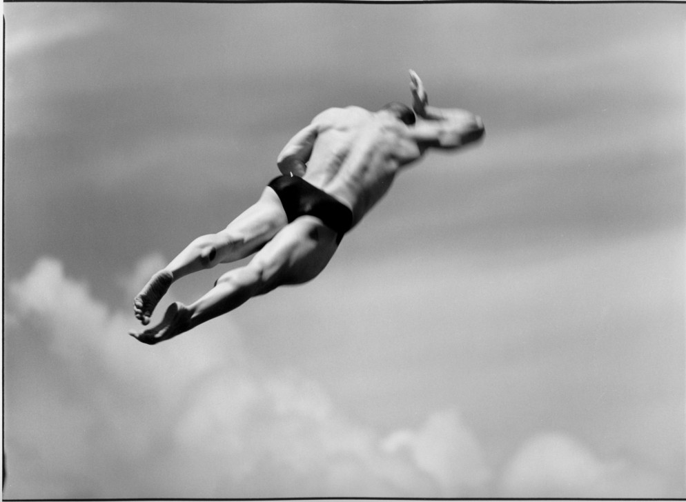 Summer Olympics, London, 2012 Sometimes when Burnett shoots sports photos, like this one at the diving trials, what sticks with him most has nothing to do with the image he captures. Of the 1992 Olympic opening ceremony in Barcelona, he says, “The thing I still remember the most about that particular moment was the sound of 80,000 people going [deep breath in]. That was cool. There are those kinds of things that you can’t capture. Like that sound of 80,000 people gasping. That was a real gasp.”