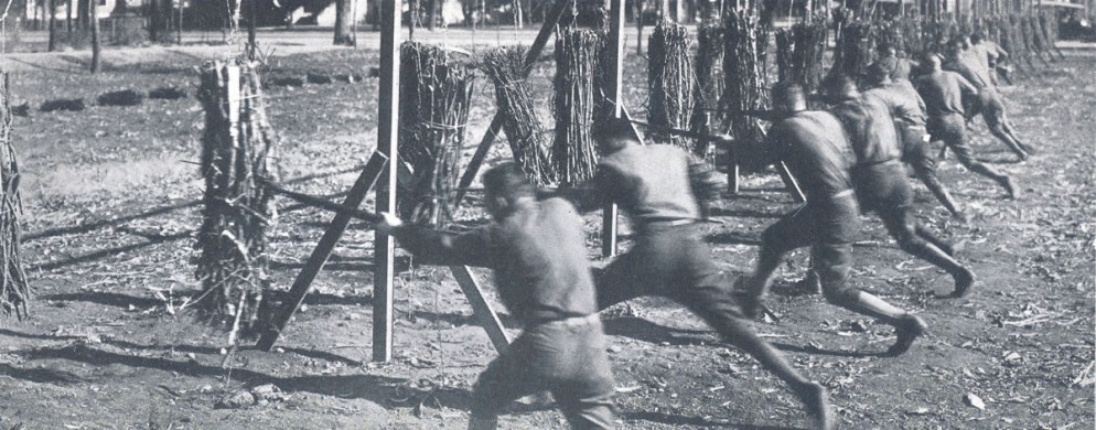 WWI bayonet drill 1919
