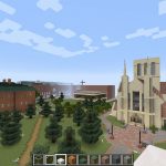 Screenshot of the Minecraft CC campus
