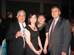 Tom Autobee ’73 was joined by family members Andrea Autobee ’01, Joyce Baca Anderson ’75, and Pat Garcia ’76 when he received the Professional of the Decade Award from the Pueblo Latino Chamber of Commerce in February 2009. In 2009 Tom also was inducted into the Pueblo East High School Hall of Fame and received the Marketing in Excellence Award from the U.S. Hispanic Chamber of Commerce.