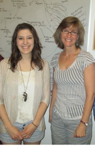 Christina Draganich ’12, left, and Psychology Professor Kristi Erdal are gaining attention for their study on sleep.