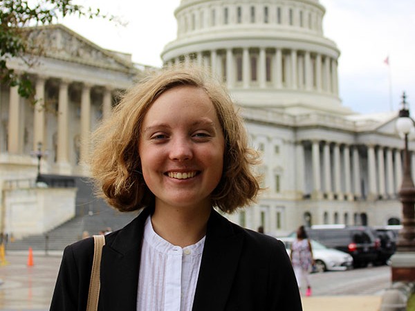 Clarie Derry ‘18 enjoying the capital