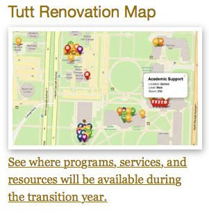 Tutt Renovation Map